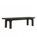 Banc 160 x 40 x 45 cm en bois noir style contemporain